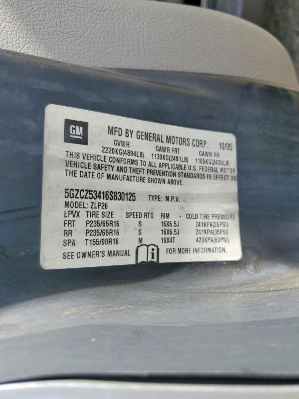 48197836 :رقم المزاد ، 5GZCZ53416S830125 vin ، 2006 Saturn Vue مزاد بيع