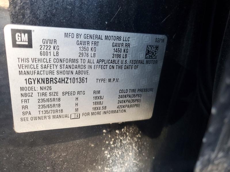 Aukcja sprzedaży 2017 Cadillac Xt5, vin: 1GYKNBRS4HZ101361, numer aukcji: 46055656