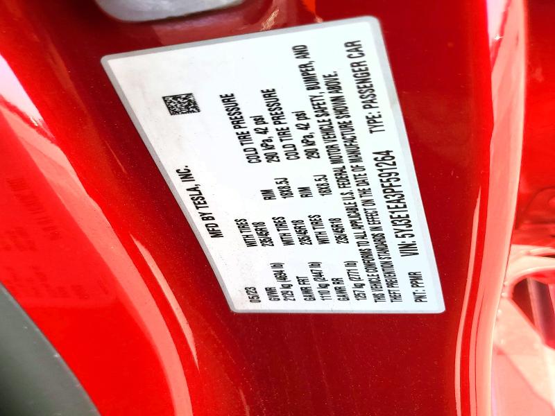 Продаж на аукціоні авто 2023 Tesla 3, vin: 5YJ3E1EA3PF591264, номер лоту: 46487286