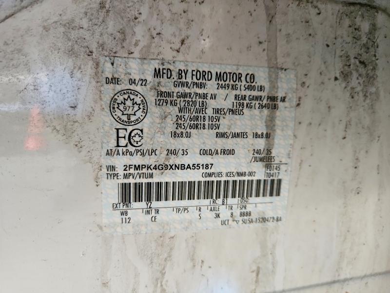 Aukcja sprzedaży 2022 Ford Edge, vin: 2FMPK4G9XNBA55187, numer aukcji: 79352965