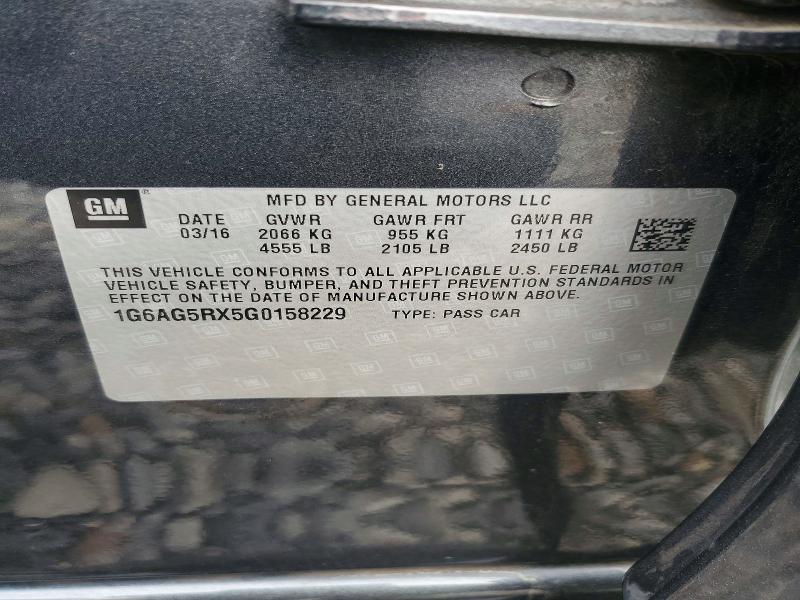 Продаж на аукціоні авто 2016 Cadillac Ats, vin: 1G6AG5RX5G0158229, номер лоту: 41905816