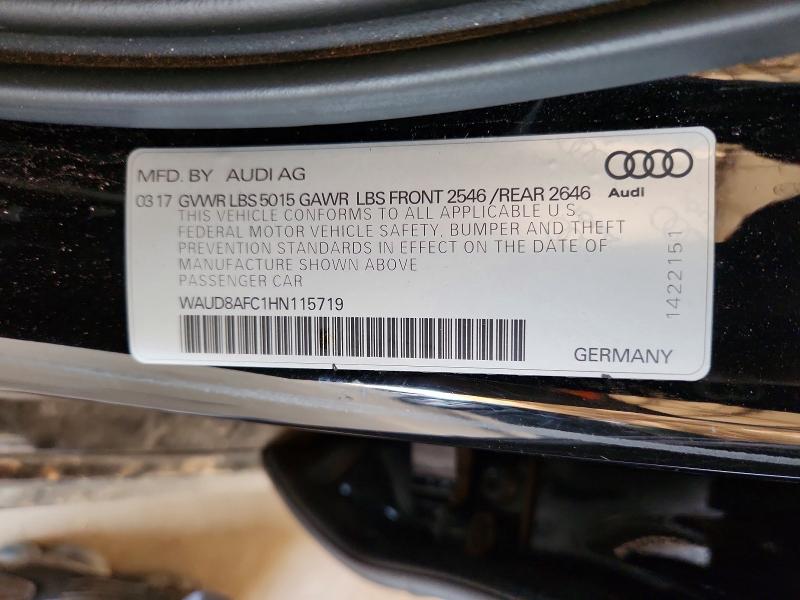 Продаж на аукціоні авто 2017 Audi A6, vin: WAUD8AFC1HN115719, номер лоту: 47273926