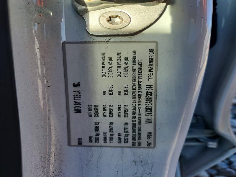 2019 Tesla Model 3 მანქანა იყიდება აუქციონზე, vin: 5YJ3E1EA8KF331614, აუქციონის ნომერი: 46028876