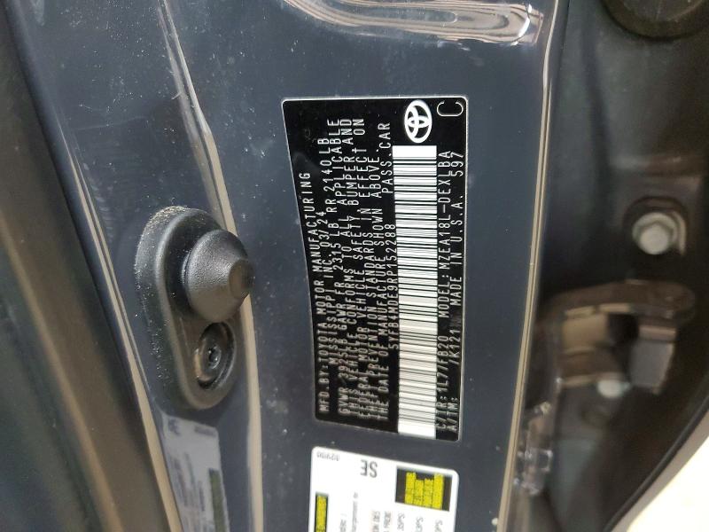 Продаж на аукціоні авто 2024 Toyota Corolla, vin: 5YFB4MDE9RP152288, номер лоту: 41833116