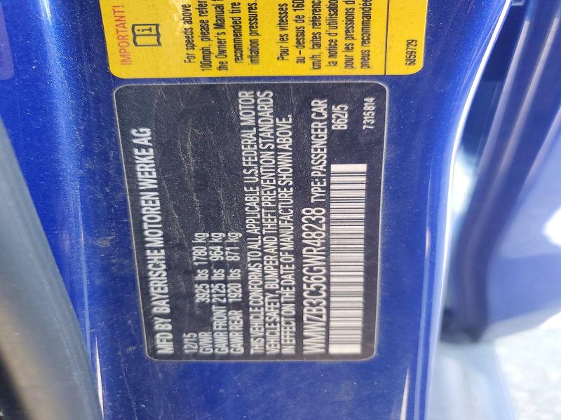 Aukcja sprzedaży 2016 Mini Cooper, vin: WMWZB3C56GWR48238, numer aukcji: 41623066