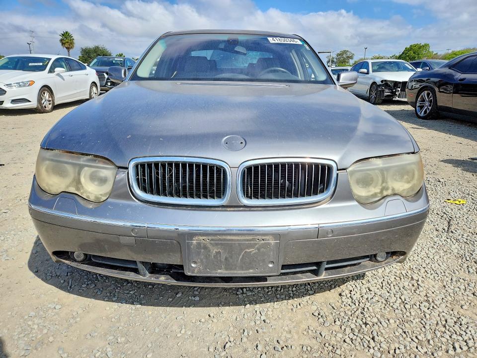 41850346 :رقم المزاد ، WBAGN63534DS54257 vin ، 2004 Bmw 745 مزاد بيع