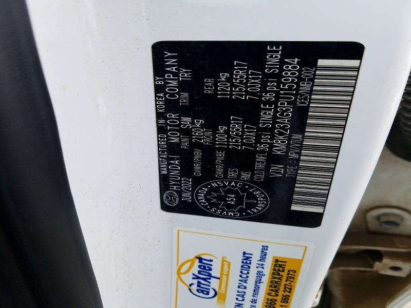 Продаж на аукціоні авто 2023 Hyundai Kona Electric, vin: KM8K23AG3PU159884, номер лоту: 47313456