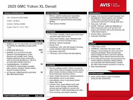 Продажа на аукционе авто 2025 Gmc Yukon Xl, vin: 1GKS2JRL6SR319699, номер лота: 47281016