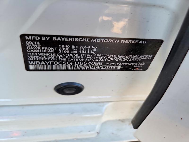 46145016 :رقم المزاد ، WBAYF8C56FD654099 vin ، 2015 Bmw 750 مزاد بيع