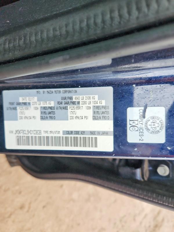 79818985 :رقم المزاد ، JM3KFBCL6H0103838 vin ، 2017 Mazda Cx-5 مزاد بيع