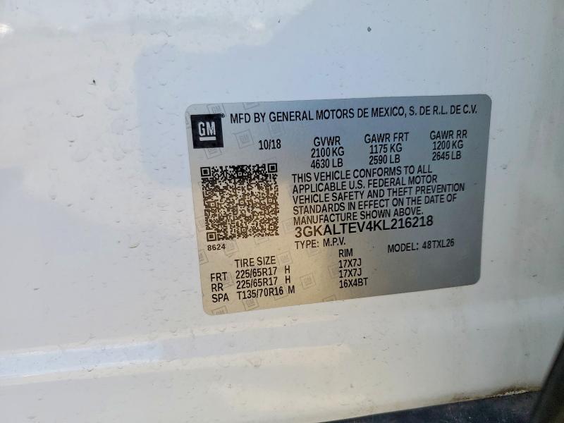 Продажа на аукционе авто 2019 Gmc Terrain, vin: 3GKALTEV4KL216218, номер лота: 47753886
