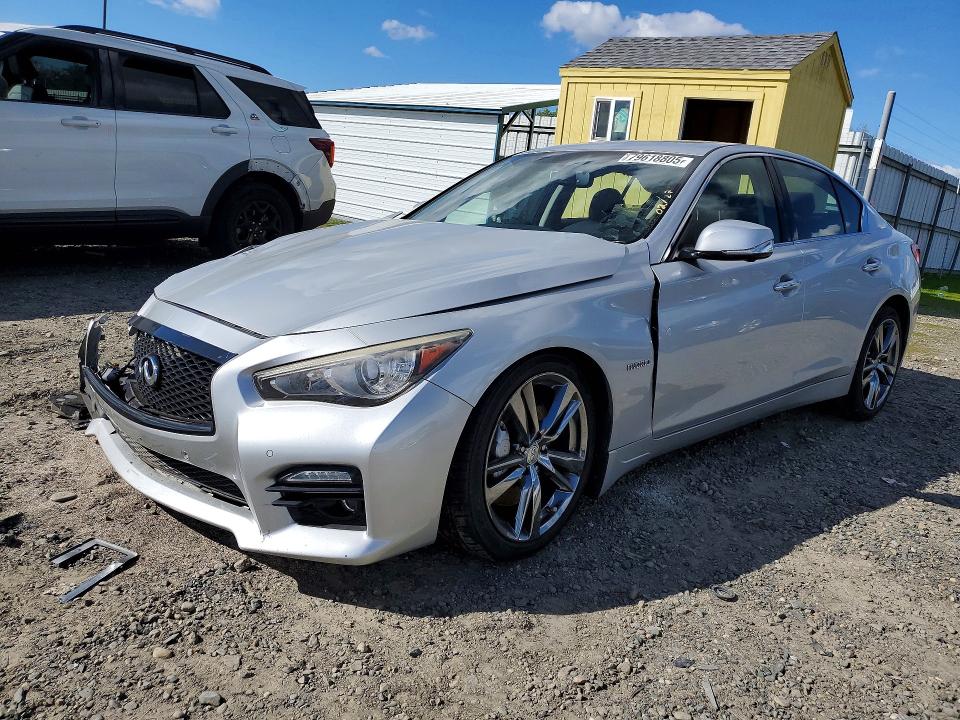 2014 Infiniti Q50 Hybrid მანქანა იყიდება აუქციონზე, vin: JN1AV7AP7EM691024, აუქციონის ნომერი: 79618805