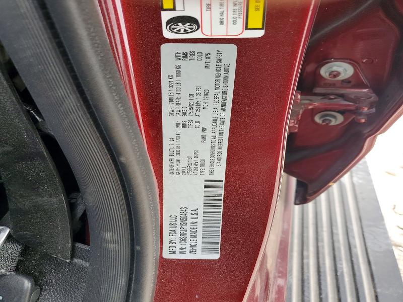 Aukcja sprzedaży 2025 Ram 1500, vin: 1C6SRFJP1SN504843, numer aukcji: 79814635