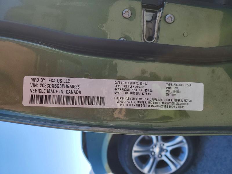 Продажа на аукционе авто 2023 Dodge Charger, vin: 2C3CDXBG3PH674528, номер лота: 41943556