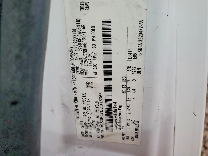 46934826 :رقم المزاد ، 1FDSS3EL7EDB15066 vin ، 2014 Ford Econoline مزاد بيع