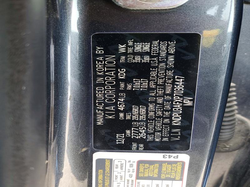 Aukcja sprzedaży 2023 Kia Sportage, vin: KNDPU3AFXP7036447, numer aukcji: 41881166