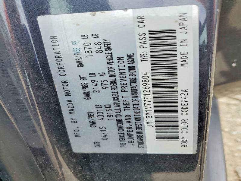 2015 Mazda 3 მანქანა იყიდება აუქციონზე, vin: JM1BM1V77F1269804, აუქციონის ნომერი: 47150756