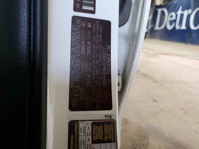 Aukcja sprzedaży 2016 Kia Forte, vin: KNAFK4A64G5493237, numer aukcji: 47703756