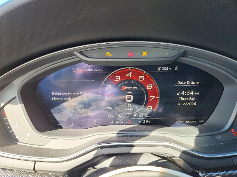 Aukcja sprzedaży 2019 Audi Rs5, vin: WUABWCF56KA902650, numer aukcji: 79314085