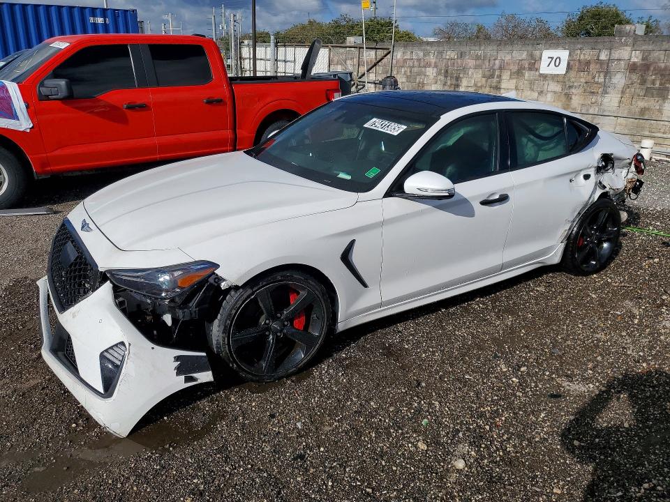 2021 Genesis G70 მანქანა იყიდება აუქციონზე, vin: KMTG34LE2MU071804, აუქციონის ნომერი: 79431385