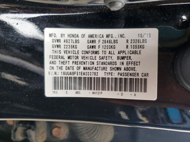 Продаж на аукціоні авто 2014 Acura Tl, vin: 19UUA9F51EA000792, номер лоту: 46934166