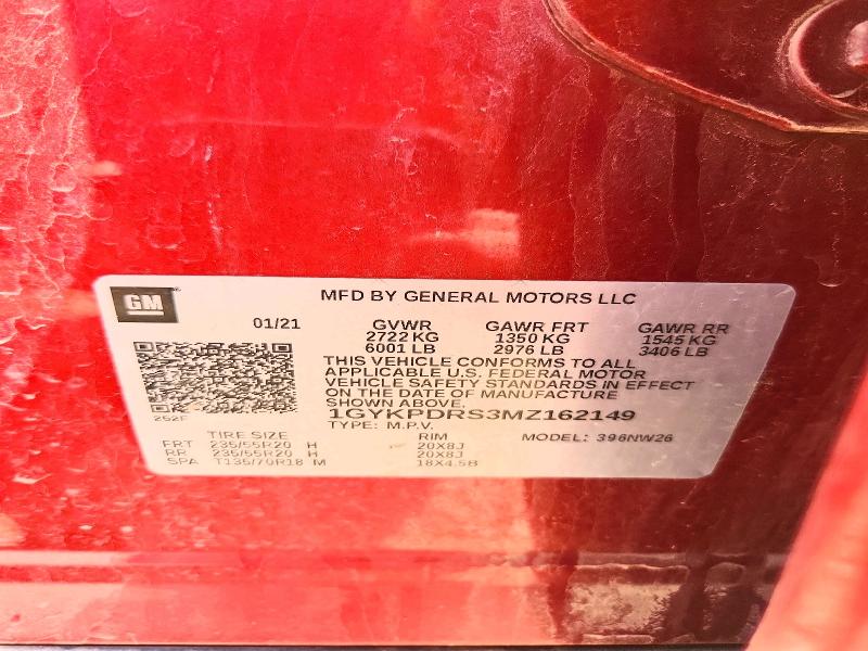 Продажа на аукционе авто 2021 Cadillac Xt6, vin: 1GYKPDRS3MZ162149, номер лота: 46526596