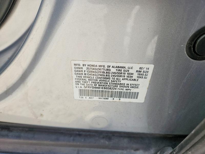 Aukcja sprzedaży 2014 Acura Mdx, vin: 5FRYD4H81EB038224, numer aukcji: 47366726