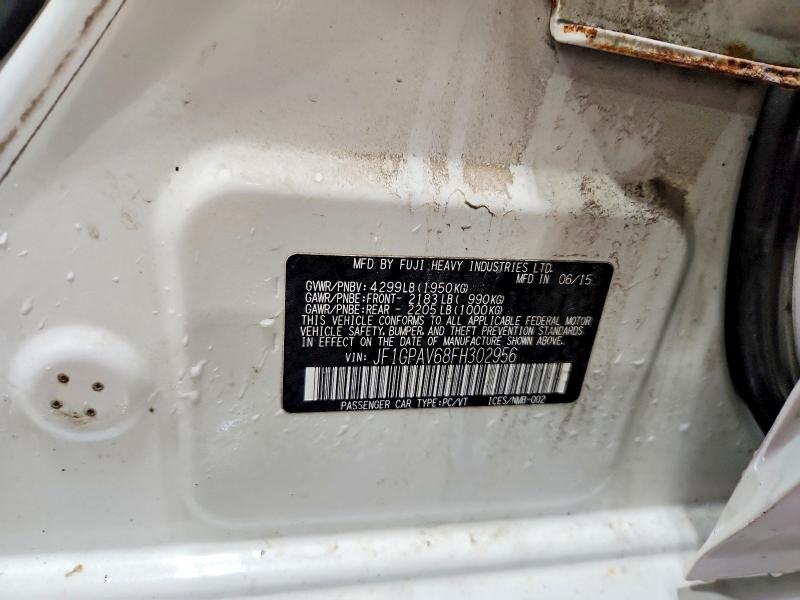 Aukcja sprzedaży 2015 Subaru Impreza, vin: JF1GPAV68FH302956, numer aukcji: 46915026