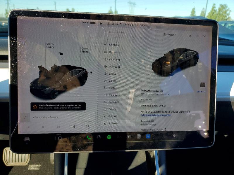 2020 Tesla Model 3 მანქანა იყიდება აუქციონზე, vin: 5YJ3E1EA9LF804731, აუქციონის ნომერი: 46585586