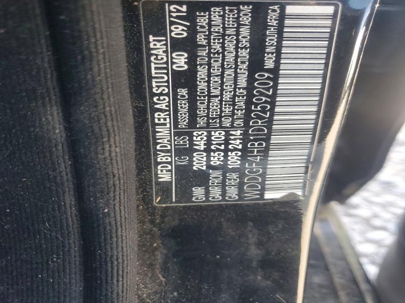 Aukcja sprzedaży 2013 Mercedes-benz C, vin: WDDGF4HB1DR259209, numer aukcji: 46290436