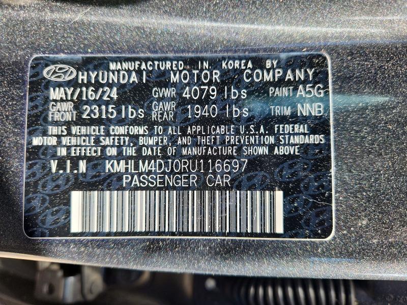 Продаж на аукціоні авто 2024 Hyundai Elantra Hybrid, vin: KMHLM4DJ0RU116697, номер лоту: 79705705