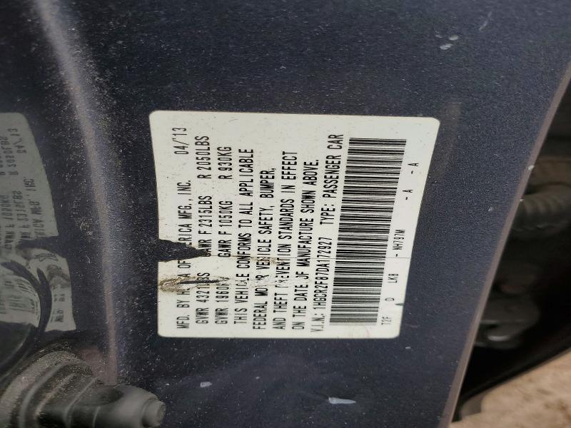 Продаж на аукціоні авто 2013 Honda Accord, vin: 1HGCR2F87DA172927, номер лоту: 77781055