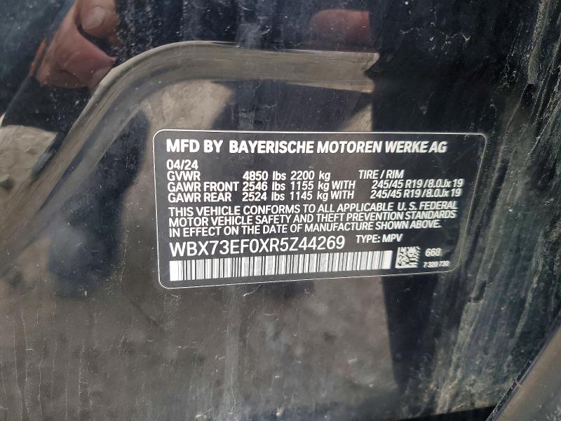 Продажа на аукционе авто 2024 Bmw X1, vin: WBX73EF0XR5Z44269, номер лота: 45511896