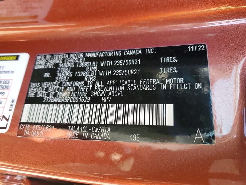 Продажа на аукционе авто 2023 Lexus Rx 350, vin: 2T2BAMBA9PC001629, номер лота: 46264116