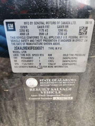 Продаж на аукціоні авто 2015 Gmc Terrain, vin: 2GKALMEK6F6396971, номер лоту: 46212756