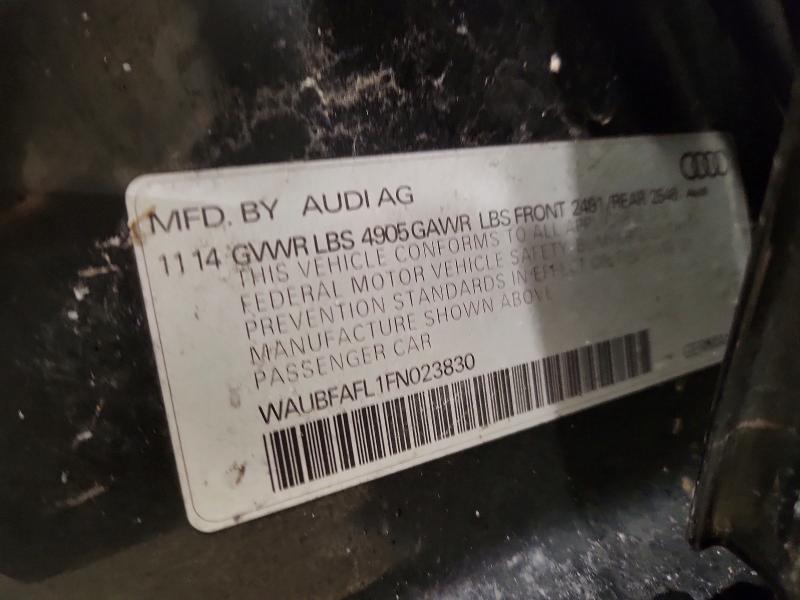 Продажа на аукционе авто 2015 Audi A4, vin: WAUBFAFL1FN023830, номер лота: 41934656