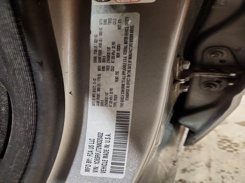 Продаж на аукціоні авто 2022 Ram 1500, vin: 1C6SRFJT2NN320402, номер лоту: 41989256