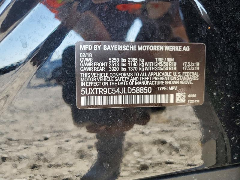 Aukcja sprzedaży 2018 Bmw X3, vin: 5UXTR9C54JLD58850, numer aukcji: 47008866