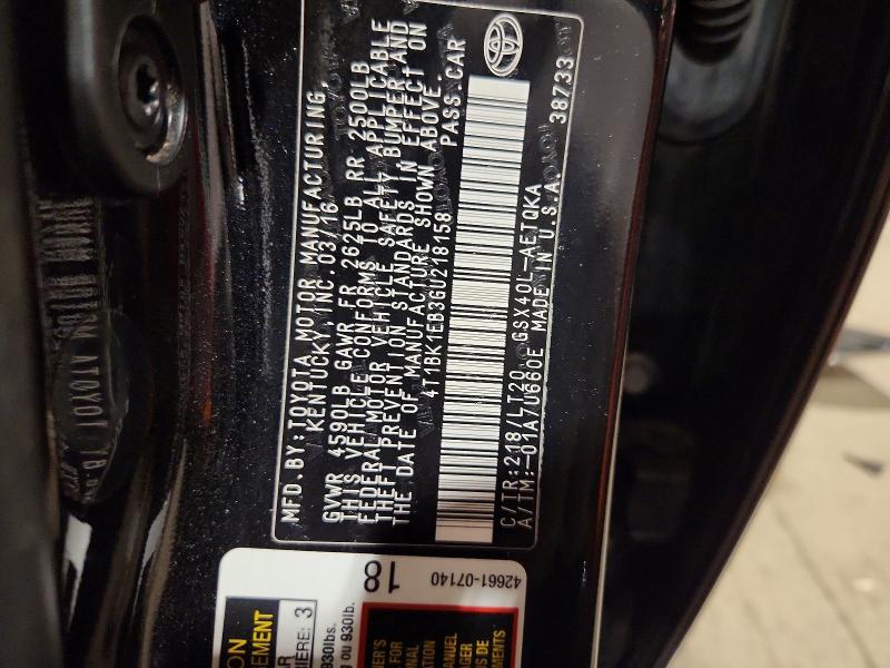 Продажа на аукционе авто 2016 Toyota Avalon, vin: 4T1BK1EB3GU218158, номер лота: 48151966