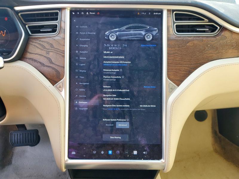 Aukcja sprzedaży 2017 Tesla Model S, vin: 5YJSA1E23HF229212, numer aukcji: 41700446