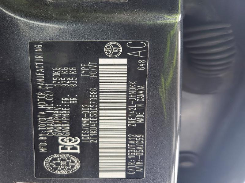 Продаж на аукціоні авто 2011 Toyota Matrix, vin: 2T1KU4EE5BC573686, номер лоту: 46907216