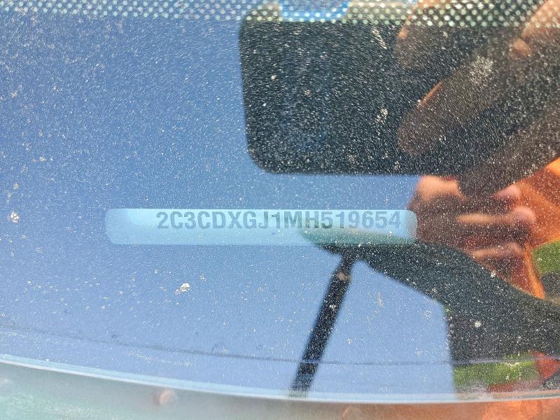 47049506 :رقم المزاد ، 2C3CDXGJ1MH519654 vin ، 2021 Dodge Charger مزاد بيع