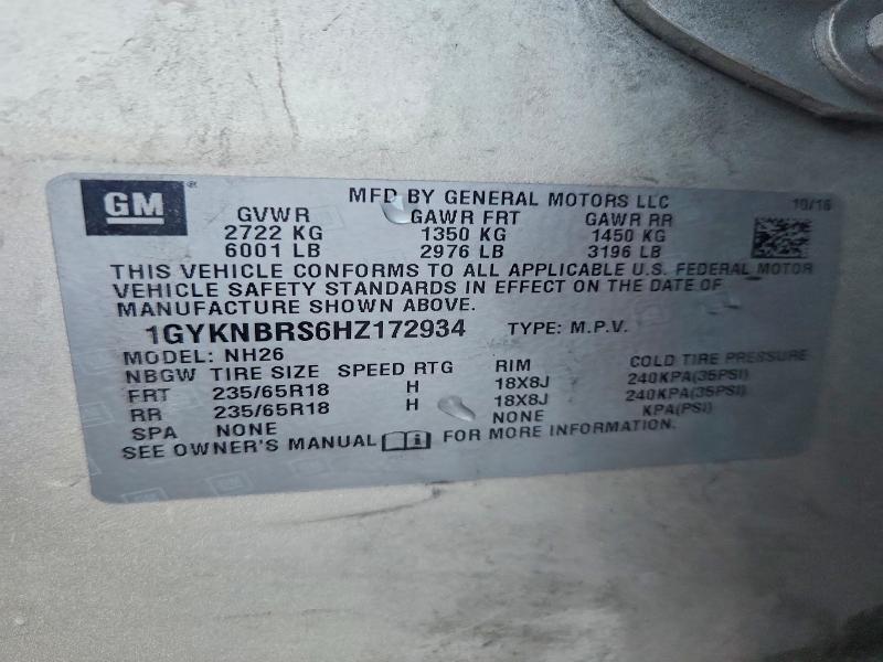 Продаж на аукціоні авто 2017 Cadillac Xt5, vin: 1GYKNBRS6HZ172934, номер лоту: 41771196