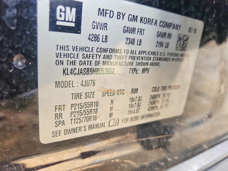 Продажа на аукционе авто 2017 Buick Encore, vin: KL4CJASB9HB053952, номер лота: 41827776