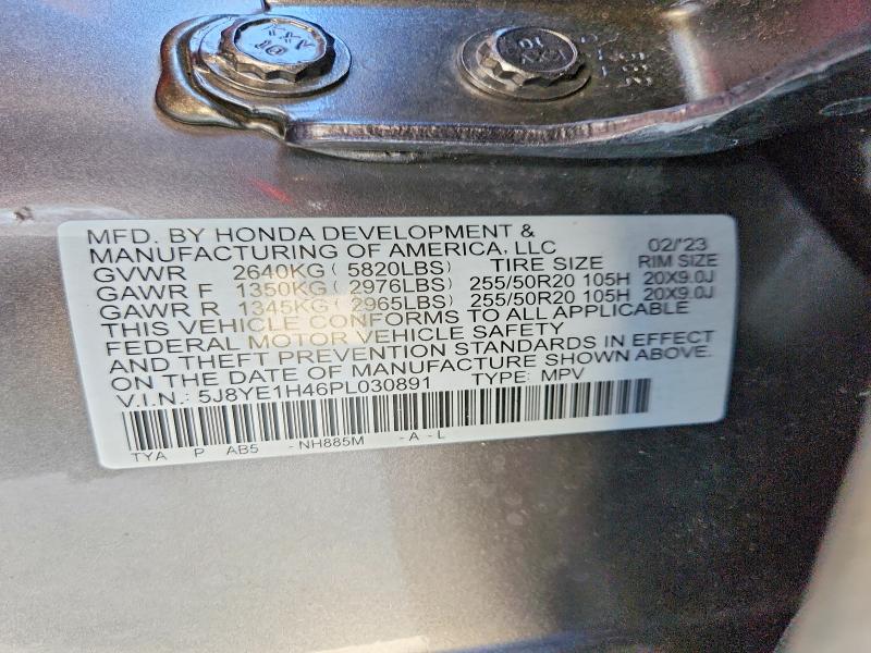 46742426 :رقم المزاد ، 5J8YE1H46PL030891 vin ، 2023 Acura Mdx مزاد بيع