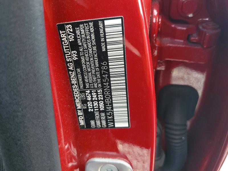 Aukcja sprzedaży 2024 Mercedes-benz Cla, vin: W1K5J4HB0RN454786, numer aukcji: 46819886