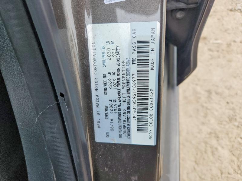 Продаж на аукціоні авто 2016 Mazda 6, vin: JM1GJ1W59G1486977, номер лоту: 45607236