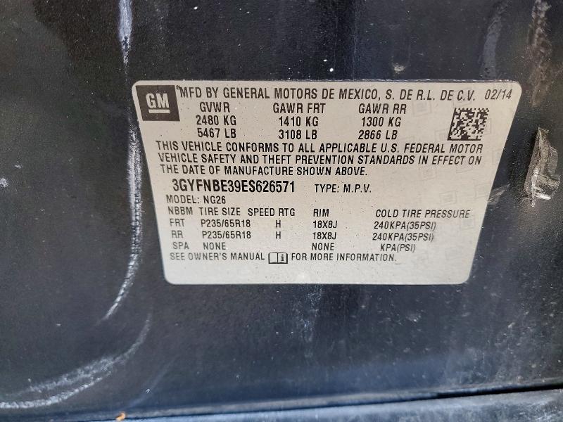 2024 Cadillac Srx მანქანა იყიდება აუქციონზე, vin: 3GYFNBE39ES626571, აუქციონის ნომერი: 47238056