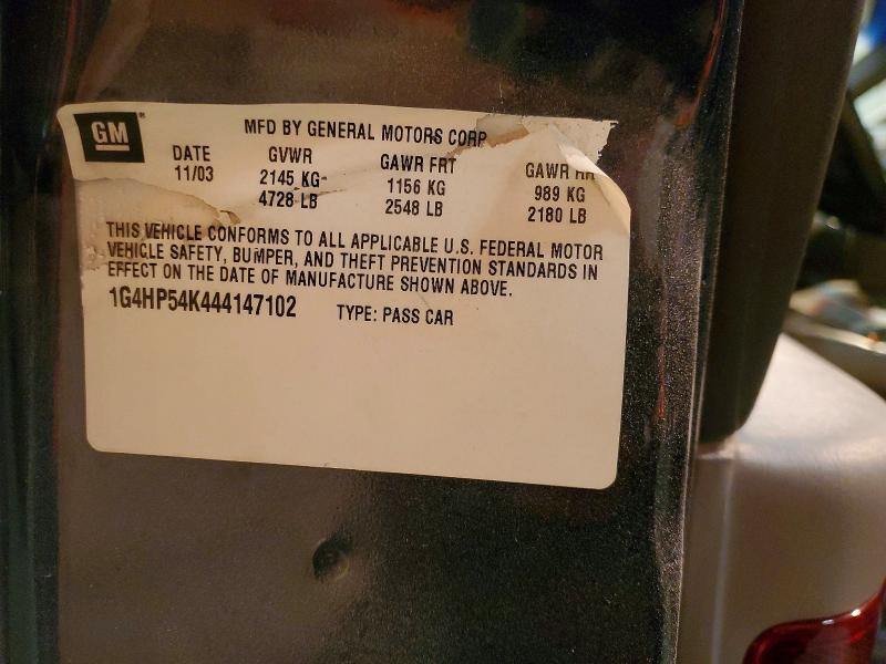 2004 Buick Lesabre მანქანა იყიდება აუქციონზე, vin: 1G4HP54K444147102, აუქციონის ნომერი: 46318106