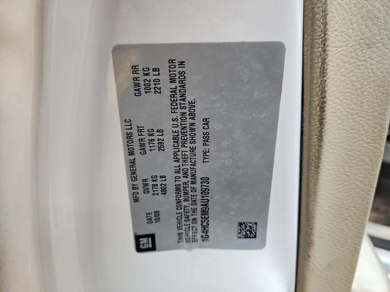 Aukcja sprzedaży 2010 Buick Lucerne, vin: 1G4HC5EM9AU109730, numer aukcji: 46424216